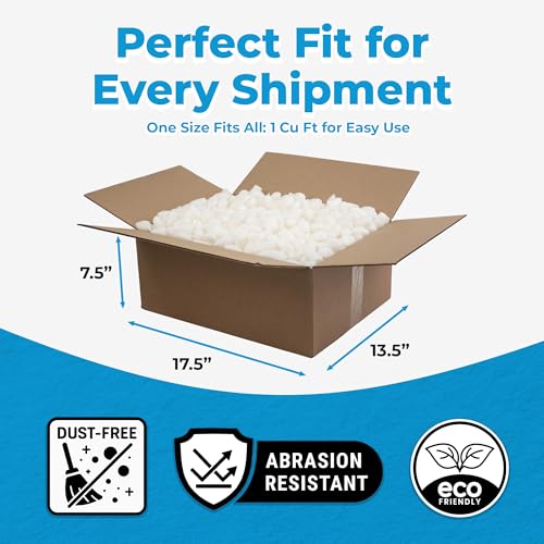MagicWater Supply Packing Peanuts for Shipping - Bio Tube - 1 Cu Ft - size: 1 Cu Ft