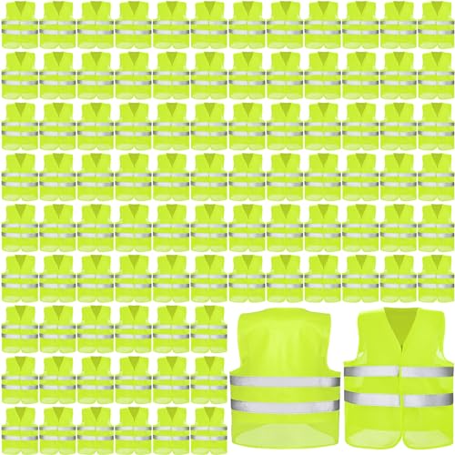 JaGely High Visibility Safety Vest Bulk 360° Reflective
