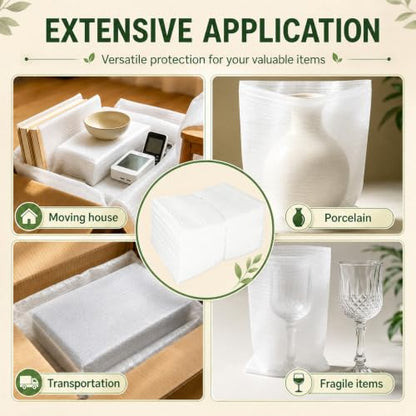 100 Pack Packing Foam Pouches,12 x14IN Shockproof Cushioning Protection - size: 12X14IN-100PCS