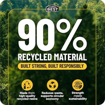 MAAXForce 55 Gallon Contractor Trash Bags | 2 Mil Heavy-Duty Black Garbage Bags | Leak-Proof, Puncture-Resistant | Made in USA | 36" x 56" Large Construction & Yard Cleanup Bags (40-Count) - style: Regular