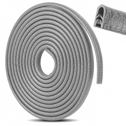 Car Door Edge Guards 32Ft(10M) Universal Rubber U Shape Edge Trim, Gray - color: Gray, size: 32 ft