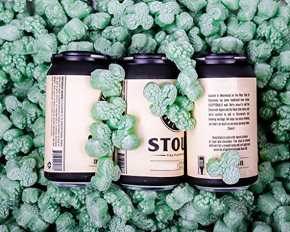 Bubblefast! Brand FunPak Plant Based Biodegradable Packing Peanuts, 1.5 cu ft Bag, Compostable (Green Shamrocks) - color: Green Shamrocks