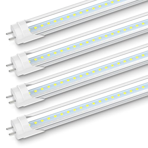 JESLED 2FT T8 LED Tube Light, 5000K Daylight, 4 Pack