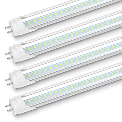 JESLED 2FT T8 LED Tube Light, 5000K Daylight, 4 Pack