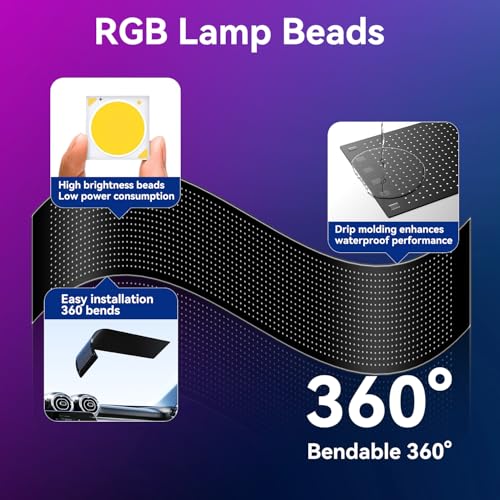 LED signs for business,APP control DIY text,LED window ads display screen - size: 27x5in