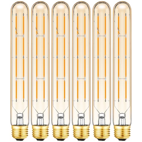 8.9 inch E26 Led Bulbs 8W Dimmable E26 Tubular Led Bulbs 2700K Warm White - color: 8w=75w Warm White 2700k 6p