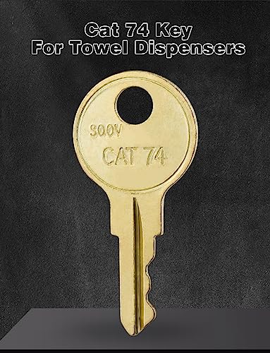 Mellbree CAT74 Dispenser Key for Bobrick Toilet Paper Towel 10-Pack - size: Cat74