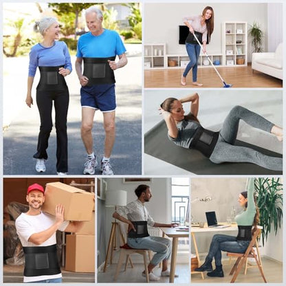 Back Brace for Lower Back Pain Relief Sciatica, Scoliosis, Herniated Disc, Breathable Support Belt for Women/Men, Adjustable Lumbar Support Brace Body Shape Waist Trainer for Heavy,Gym, Workouts (XX-Large) - size: XX-Large