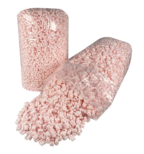 Pink Packing Peanuts, 7 Cubic Feet - color: Pink, size: 7CuFT