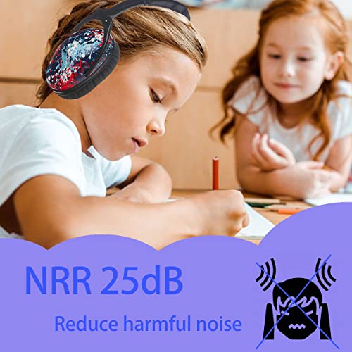 Kids Hearing Protection,25dB NRR Noise Reduction,Sound Proof for Kids,Toddler,Safety Earmuffs for Concert,Airplane,Autism,Monster Jam,Travel,School- Black RedPigment - color: Black Redpigment