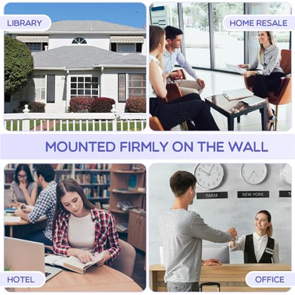Thyle 1 Pcs 6 x 9 Inch Outdoor Brochure Holder with Lid Acrylic Wall Mount Literature Box with Self Closing Lid Waterproof Clear Heavy Duty with Screws for Flyer Document Pamphlet Display (Black) - color: Black