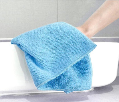 Tricol Clean Professional Extra-Thick Microfiber Cleaning Cloth 24 Pack Blue (300 GSM, 16in x 16in) - color: Blue, size: Pack of 24