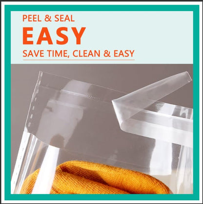 iMailer 500 Pcs 9" x 12" Clear Plastic Cellophane Bags - size: 9x12 Inch (Pack of 500)