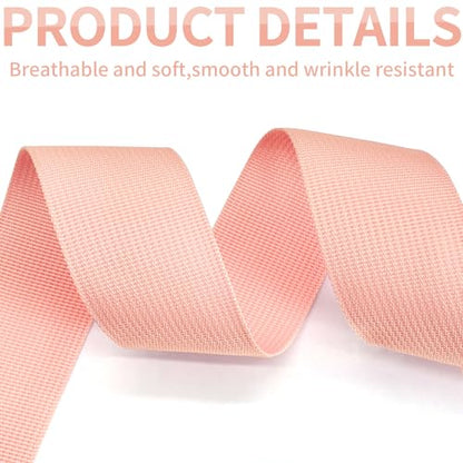 2" Lt Pink Wide Webbing Straps 12yd for Lawn Chair,Bag &Sewing - color: Light Pink 28