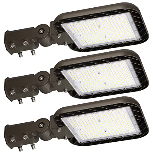 150W Led Parking Lot Lights 22500lm 5000K Slip Fitter Mount 3Packs - size: 150W 3PACK