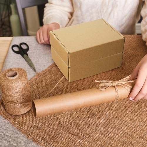 Shipping Boxes 9x6x2 inches Set of 25, Small Mailing Boxes Brown Cardboard Corrugated Mailer Boxes for Mailing Small Business Packing Gifts - size: 9 x 6 x 2 in