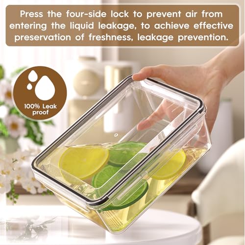 KEMETHY 60 PCS Food Storage Containers with Lids Airtight, Total 737oz, BPA-free, Food-grade, Eco-friendly Material, Leak Proof Plastic Containers, Microwave/Dishwasher Safe - color: 60 PCS
