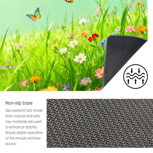 Nuxovilar Large Gaming Mouse Pad Desk Mat, 15.7x35.4 Inches Polyester - color: LU11939