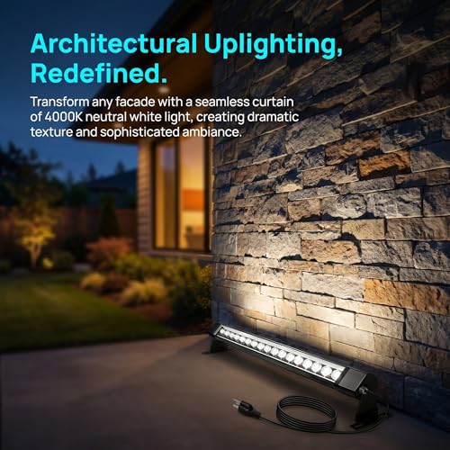 2Pack 72W Wall Washer Light 4FT 5000K 120V IP67 Waterproof Plug-in - color: 5000K-Daylight White, size: 47.2"