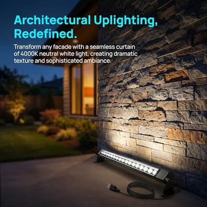 2Pack 72W Wall Washer Light 4FT 5000K 120V IP67 Waterproof Plug-in - color: 5000K-Daylight White, size: 47.2"