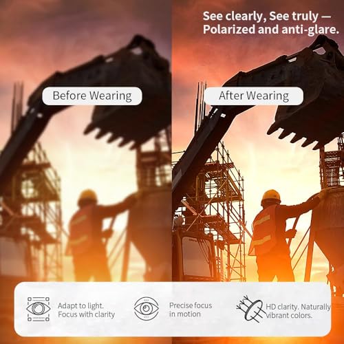 Polarized Safety Sunglasses, UV400 Protection, ANSI Z87.1 Wraparound Protective Eyewear - color: Matte Black Violet Mirror
