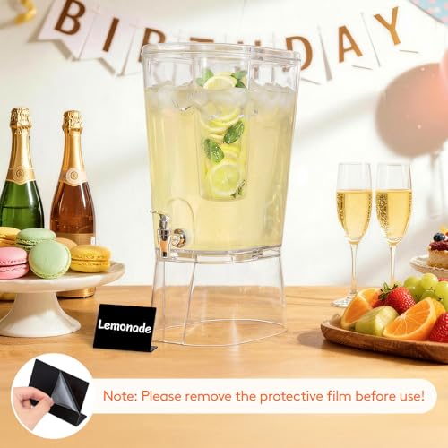 Lifewit 3 Gal Drink Dispenser with Fruit Infuser & Leak-Proof Spigot, 2 Pcs