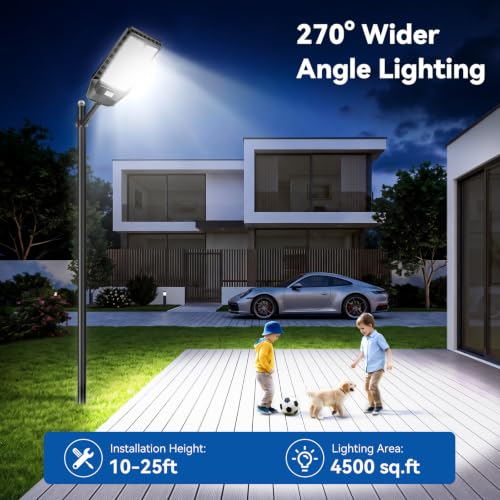 CEDIO 10000W Solar Street Lights Outdoor Waterproof with Motion Sensor