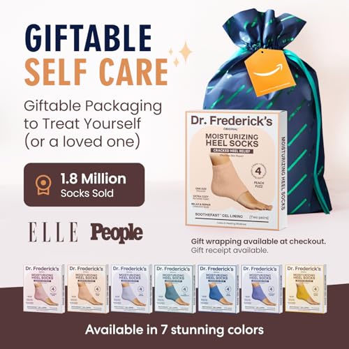 Dr. Frederick's Original Fuzzy Heel Socks (Peach Fuzz) - color: Peach Fuzz