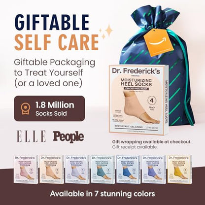 Dr. Frederick's Original Fuzzy Heel Socks (Peach Fuzz) - color: Peach Fuzz