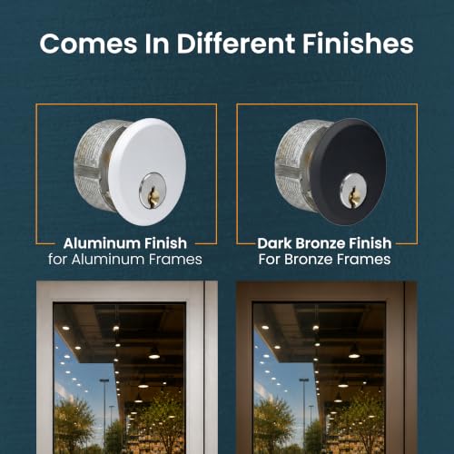Cylinder Locks Thumb Turn - Bronze, 2 Pack - color: Duronotic Bronze, size: 2 Pack, style: Keyed & Thumbturn