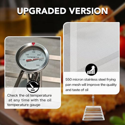 Commercial Deep Fryer Filter–13.75" x 13.6" Stainless Steel 550 Micron - size: 13.75*13.6