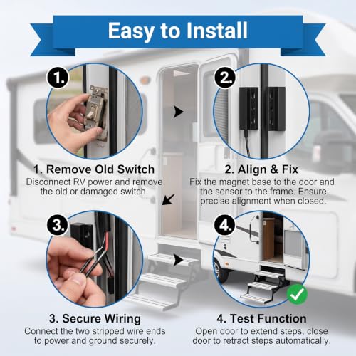 Rv Electric Step Magnetic Switch 369299 Compatible with Kwikee 32 Series