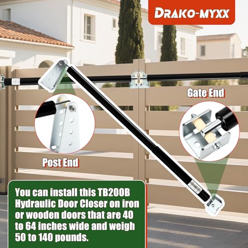 TB200B Hydraulic Door Closer, Heavy Duty Outdoor Automatic Door Closer