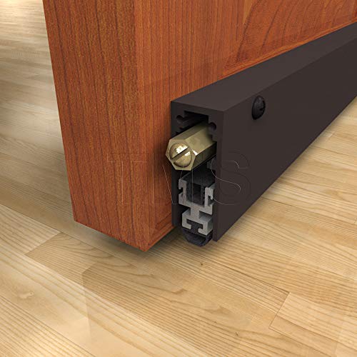 Automatic Door Bottom Seal/Under Door Seal with Double Neoprene Bulb Seal, Regular Duty - Surface Mounted/Dark Bronze / 36" Long - color: Dark Bronze