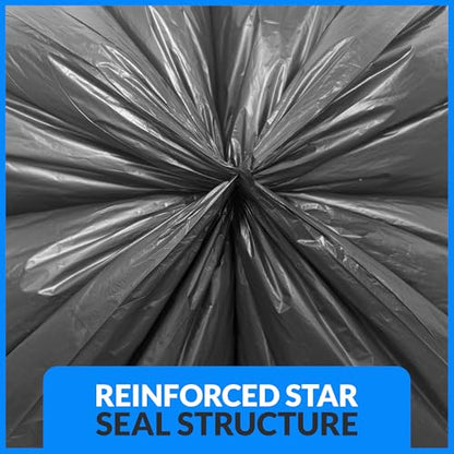 Reli. 55 Gallon Trash Bags Heavy Duty (100 Count) | Black