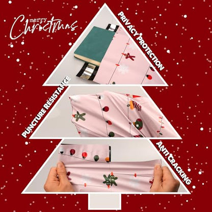 Christmas Poly Mailers 10x13 Inch 100 Pcs, Christmas Lights Printed - color: Christmas Lights, size: 10x13 Inch 100Pcs