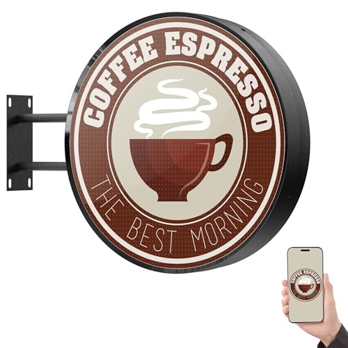 Outdoor LED Digital Round Signage - Wall Mounted P2.5 Digital Store Sign with IP65 Waterproof & 3000 cd/m² High Brightness, Circular Display for Retail Store & Commercial Advertising (Single Sided) - style: Single Sided