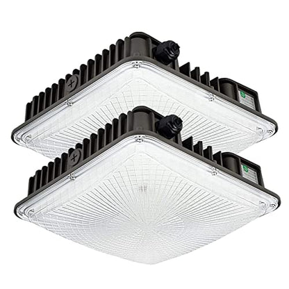 2 Pack LED Canopy Light Fixture,8400lm,70W,5500K Daylight White - size: 70W -Canopy-2pack