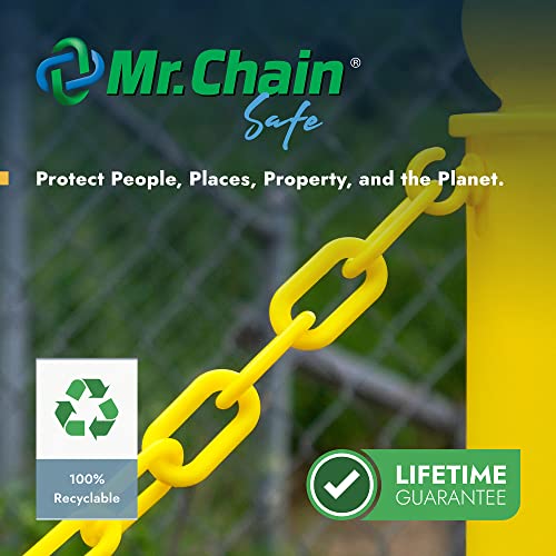 Mr. Chain Plastic Barrier Chain, Cobalt Blue, 50 ft Length (00066-50) - color: Cobalt Blue, size: 3/4 IN