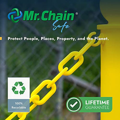 Mr. Chain Plastic Barrier Chain, Cobalt Blue, 50 ft Length (00066-50) - color: Cobalt Blue, size: 3/4 IN