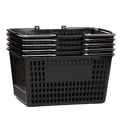 Black Shopping Basket Set of (5)