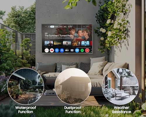 SYLVOX Outdoor QLED TV, 55 inch Weatherproof TV, Smart 4K QLED Television - size: 55-inch, style: Deck Pro QLED 3.0