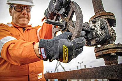 Ironclad HEATWORX HEAVY DUTY FR; Fire Resistant Gloves, handle hot items – up to 600°F (315 °C), (1 Pair), Size X-Large (HW6XFR-05-XL), Black/Dark Grey - size: X-Large (Pack of 1)