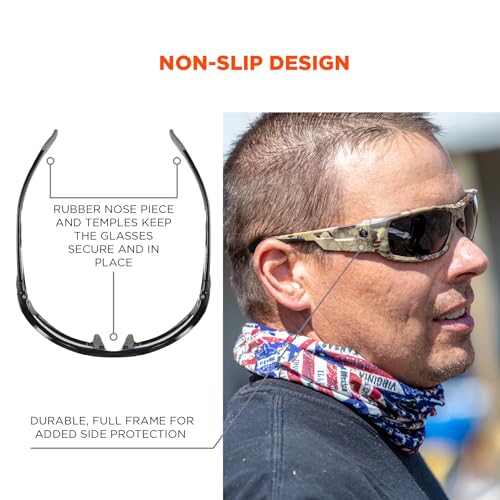 Ergodyne Skullerz ODIN Safety Glasses Sunglasses, Impact Resistant Z87.1+ - color: Kryptek Highlander Frame, Yellow Lens