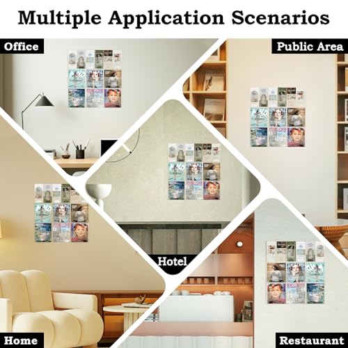Acrylic Brochure Pamphlet Holder, 6 Magazine Holders and 6 Pamphlet Holders, Clear Brochure Display Stand Wall Mount, Trifold Flyer Rack, Literature Storage Rack for Home, Offices, Waiting Room