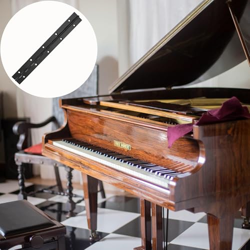 6 Pack Continuous & Piano Hinges,10 inches Black 304 Stainless Steel Hinges 0.04" Thickness Heavy Duty Continuous Hinges with Holes for Pianos，Door，Wooden Boxes，Cabinet (10inch/25cm) - size: 10inch