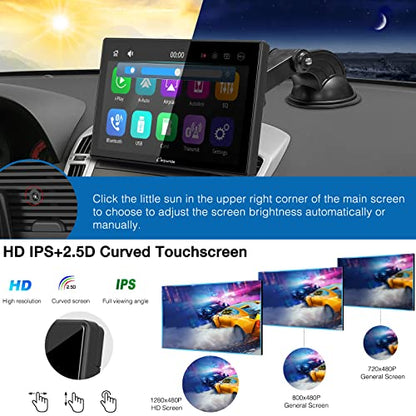 Carpuride W901 Pro Portable Carplay & Android Auto with Dula Bluetooth - size: 9.01inch