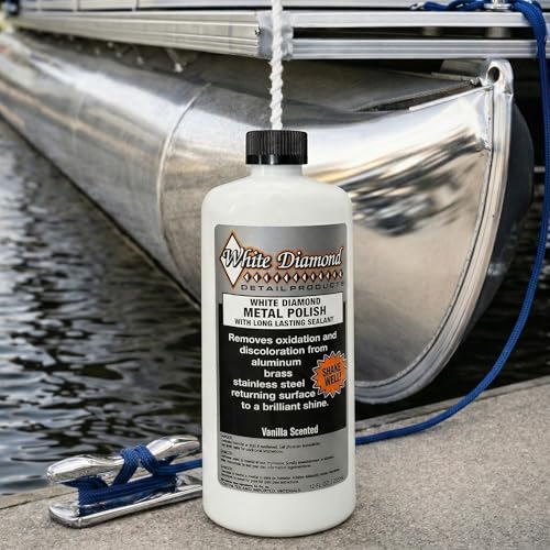 Schultz Laboratories White Diamond Metal Polish & Long Lasting Sealant - Perfect for Stainless Steel, Brass, Aluminum, Chrome, Gold, Silver - Sealant, Rust Remover/Preventer, Jewelry, Boats - 3 Pack - size: 12 Fl Oz (Pack of 3)