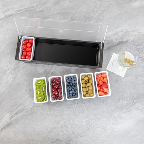 Restaurantware White Plastic Pint Insert, 5.5 x 2.9 x 2.8 In - size: 1 Pint