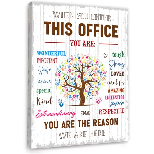 When You Enter This Office Wall Art Framed,Positive Office Wall Decor - color: In This Office2